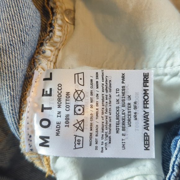Motel rocks wide leg jeans 32/34 - Picture 3 of 6